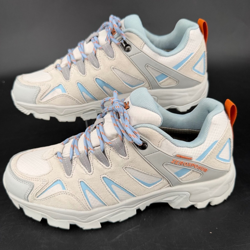 ZeroXposur Colorado Lo WP Hiker Shoes Womens 10M Waterproof Grey Blue ZXF900077